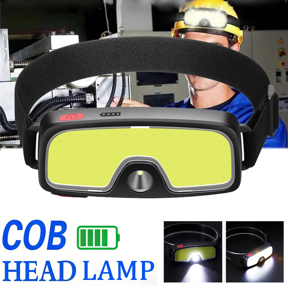 Outdoor Power Inc - Powerful COB Headlamp Type-c/USB Rechargeable Head