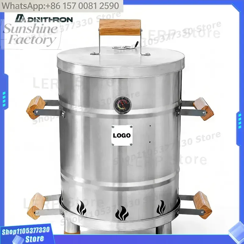 Outdoor Power Grill - Efficient Stainless Steel Smokeless Stove-Portable Freestanding