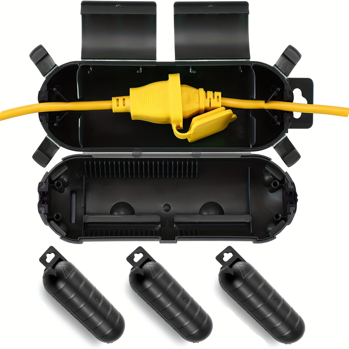 Outdoor Power Extension - Extension Cord Plug Connection Protective Safety