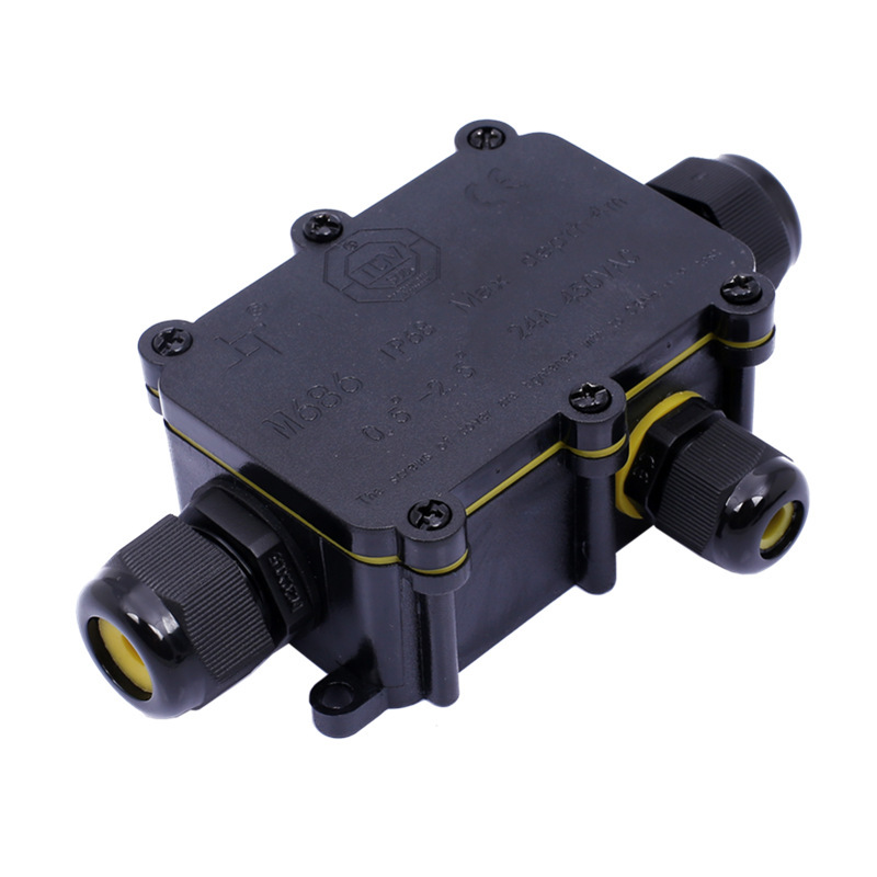 Outdoor Power Board Box - Waterproof Wire Junction Box IP68 6-12mm