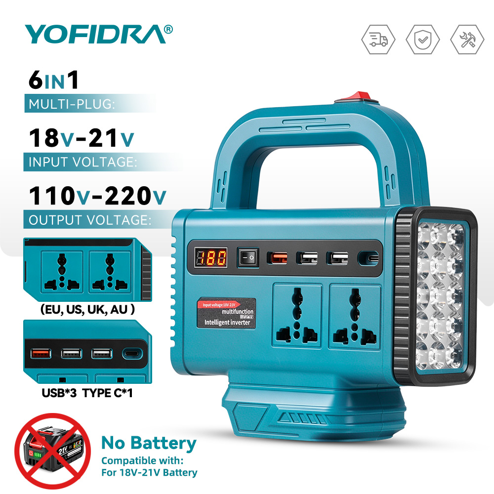 Outdoor Power Inc - YOFIDRA 220V Portable Power Inverter Outdoor