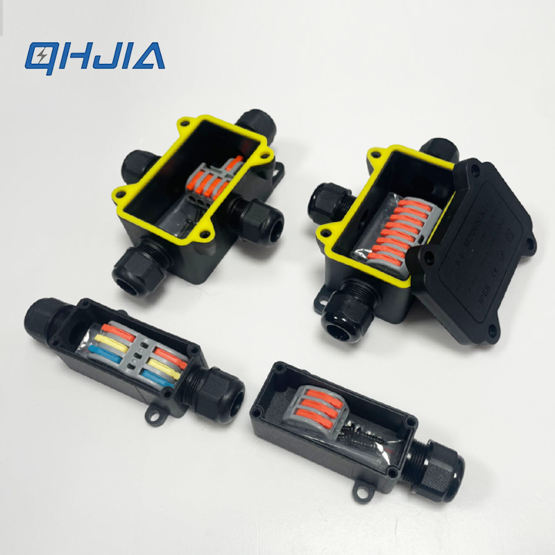 Outdoor Power Outlet Box - IP68 Waterproof Junction Box PA66 Fast