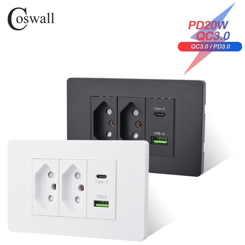 Outdoor Usb Power Strip - Coswall PC Brazil Standard 20A Power