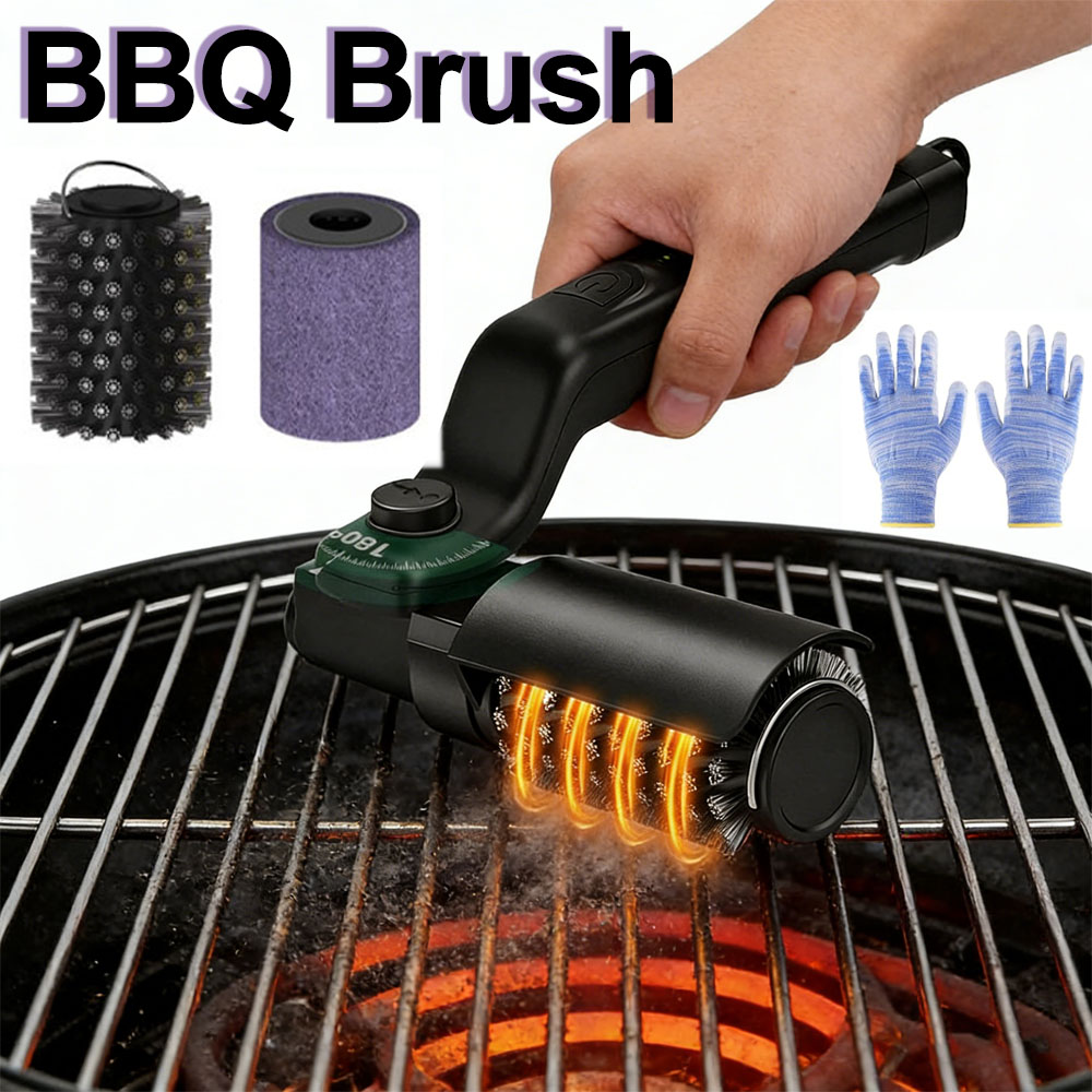 Outdoor Power Grill - Electric Grill Brush Rechargeable 3 Powerful