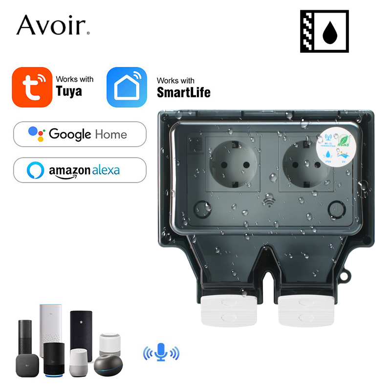 Avoir Tuya Wall Electrical Soc - Outdoor Usb Power Strip recension och pris