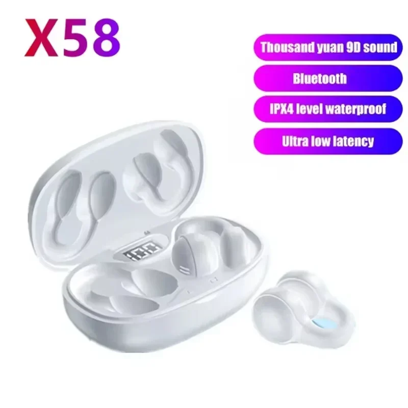 NEW X58 Wireless Earphones Noi - Outdoor Power Adapter Usb C recension och pris