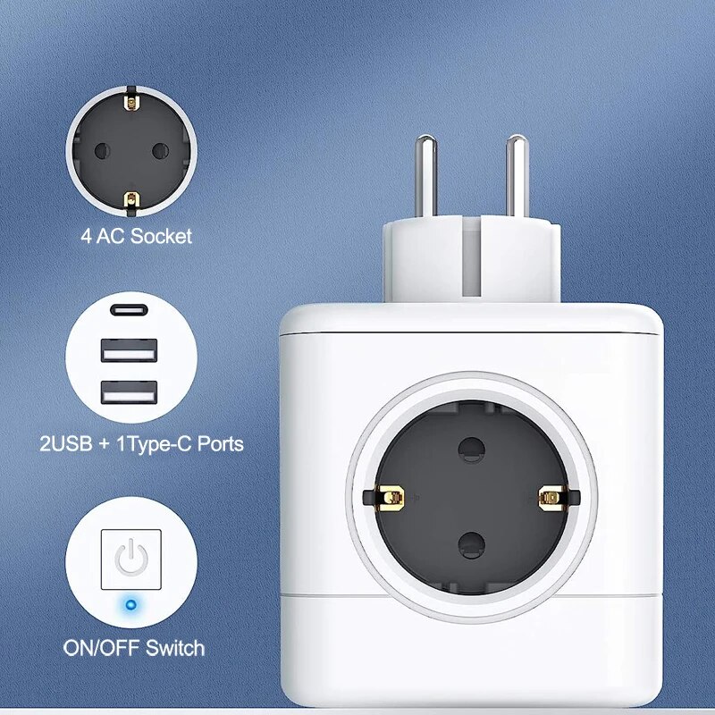 MASSFA 4 Eu AC Outlets Power S - Outdoor Usb Power Strip recension och pris