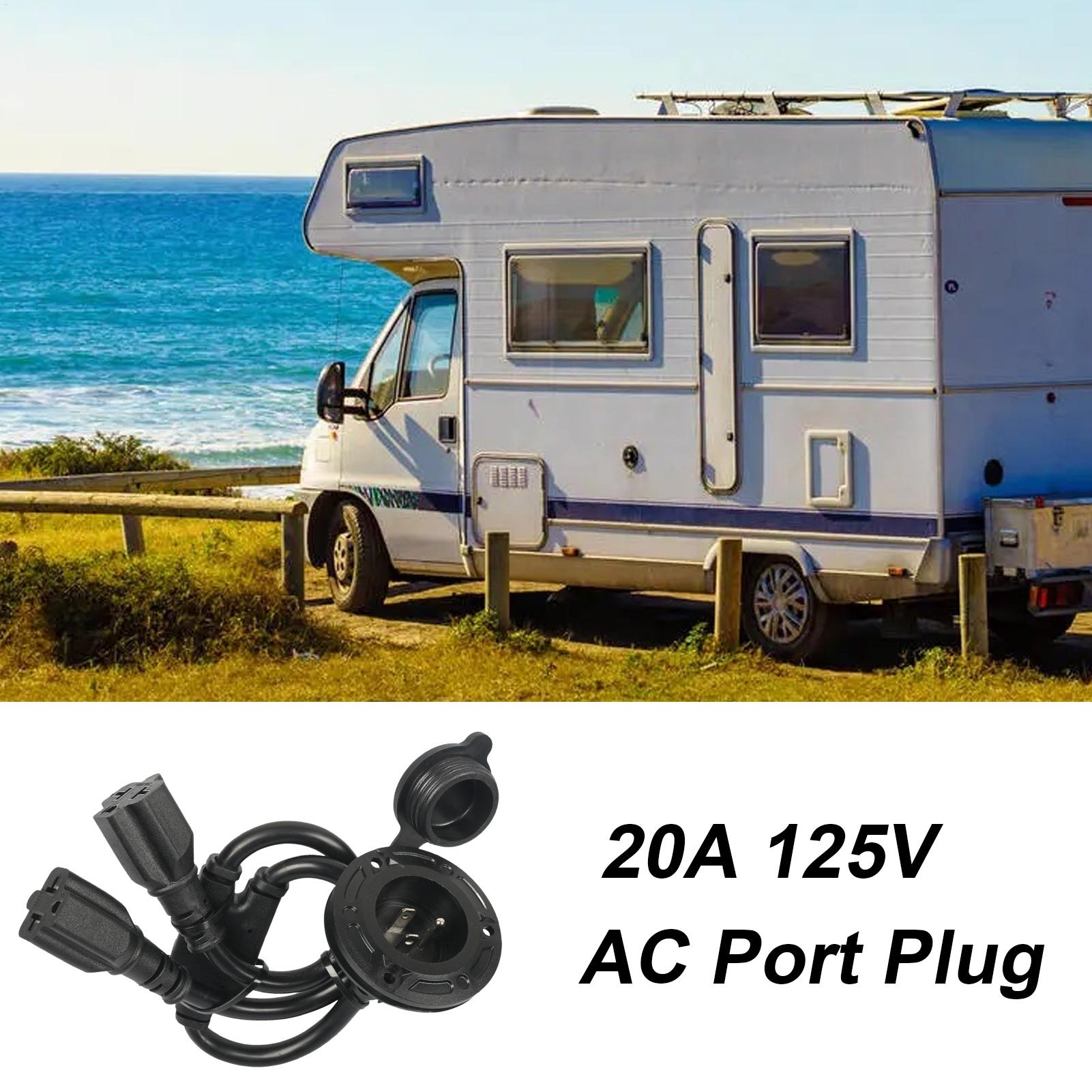 US Standard 125V RV Power Inle - Outdoor Power Outlet Install recension och pris