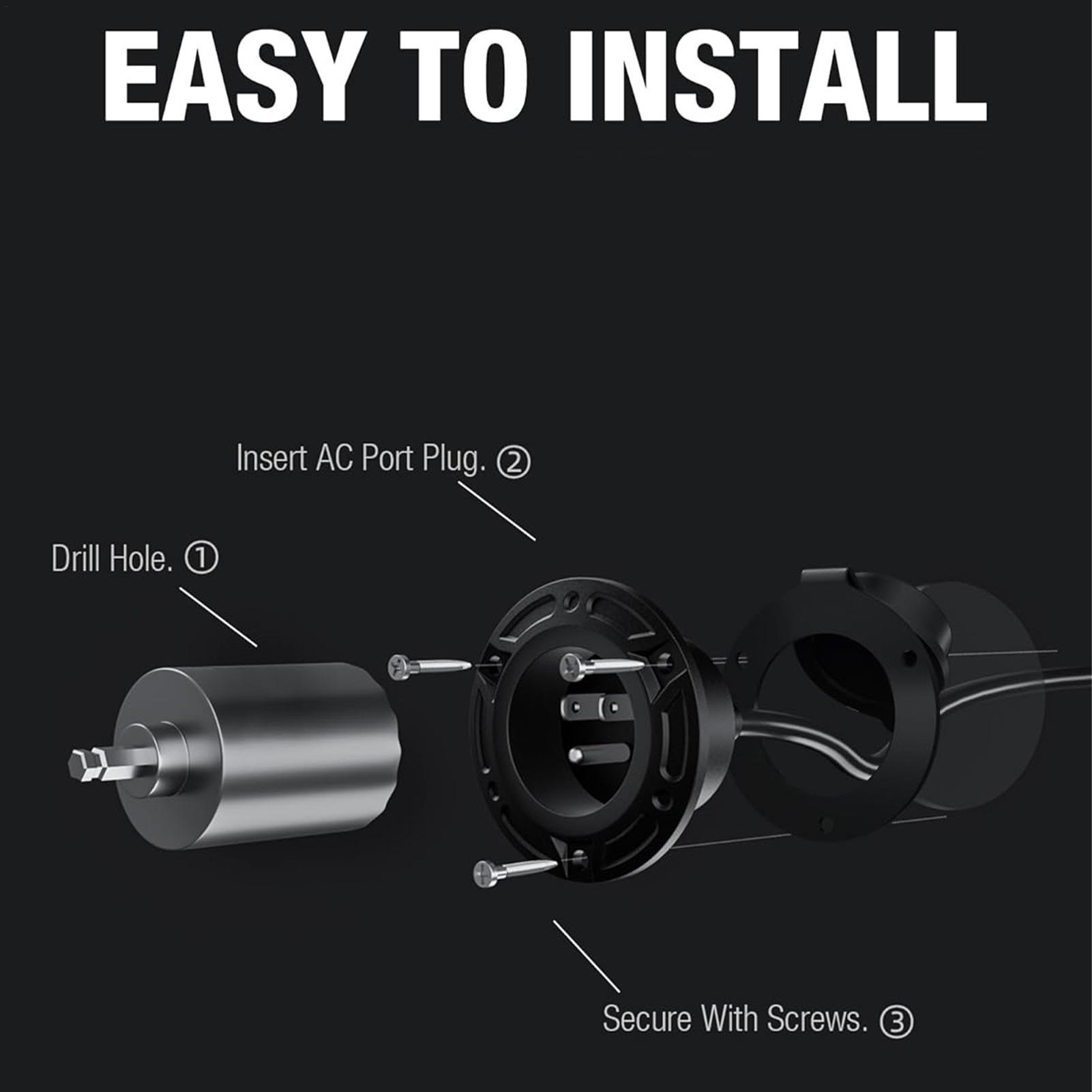 US Standard 125V RV Power Inle - Outdoor Power Outlet Install recension och pris