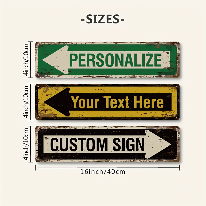 1PC Vintage Metal Tin Sign Str - Outdoor Power Bar recension och pris