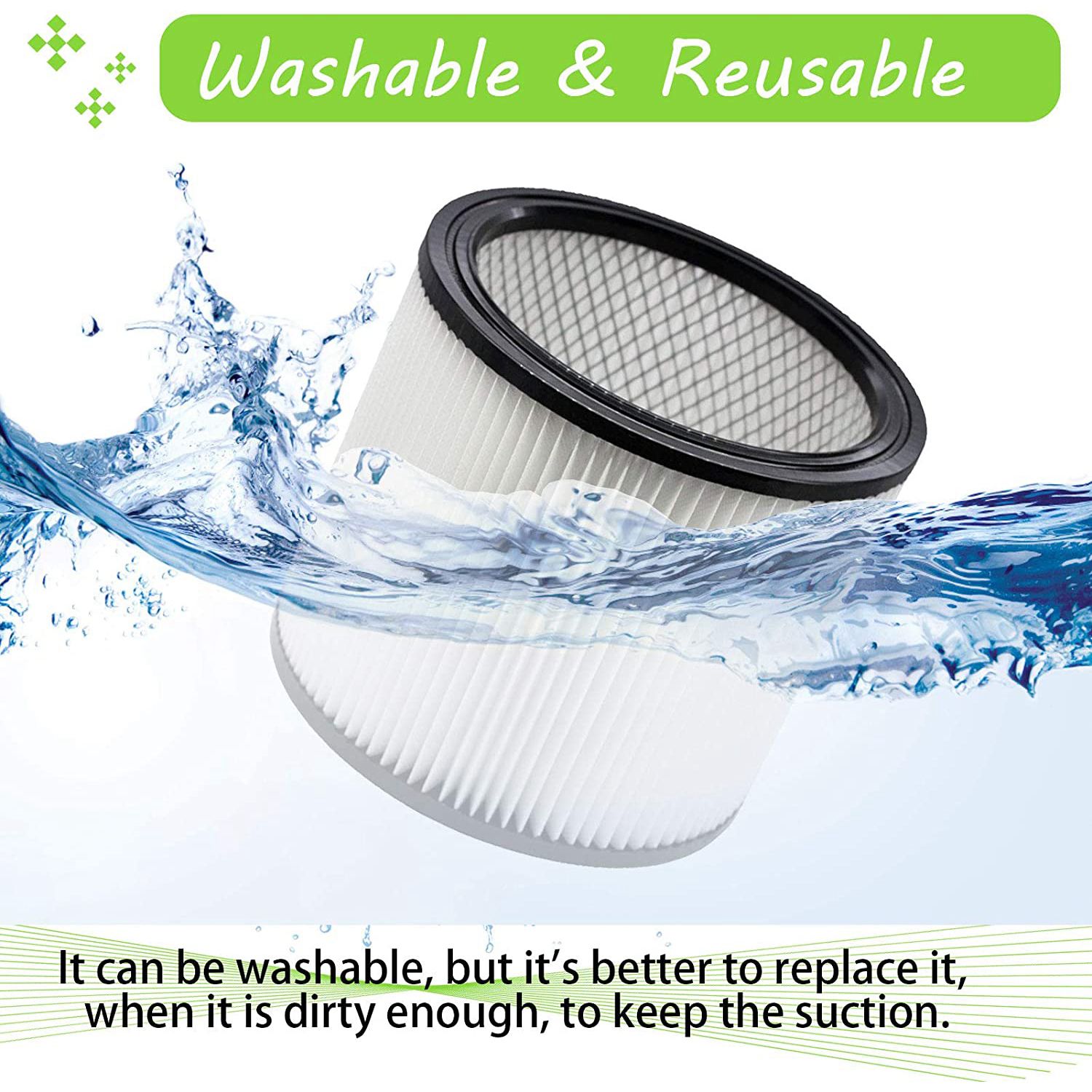 【AA86】Filter Replacement 90304 - Wet Dry Vacuum Shop recension och pris