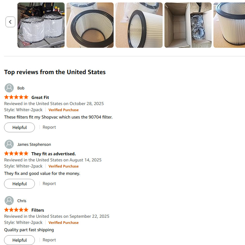 Replacement Filter For Shop-Va - Wet Dry Vacuum Shop recension och pris