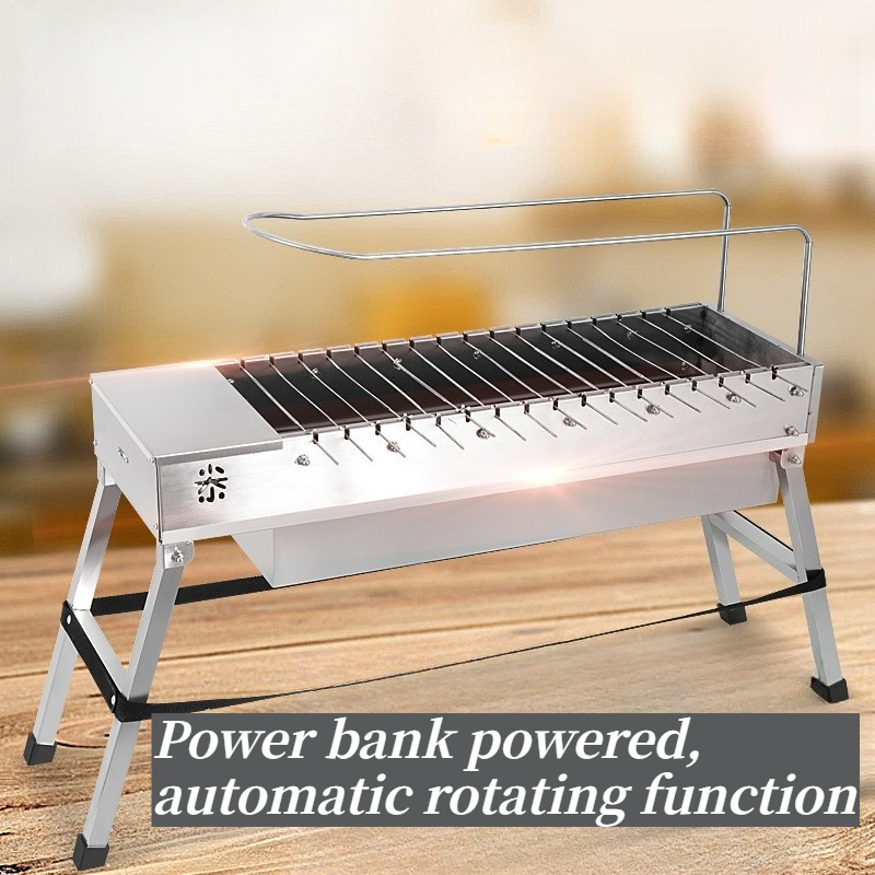 Portable Automatic Rotating BB - Outdoor Power Grill recension och pris