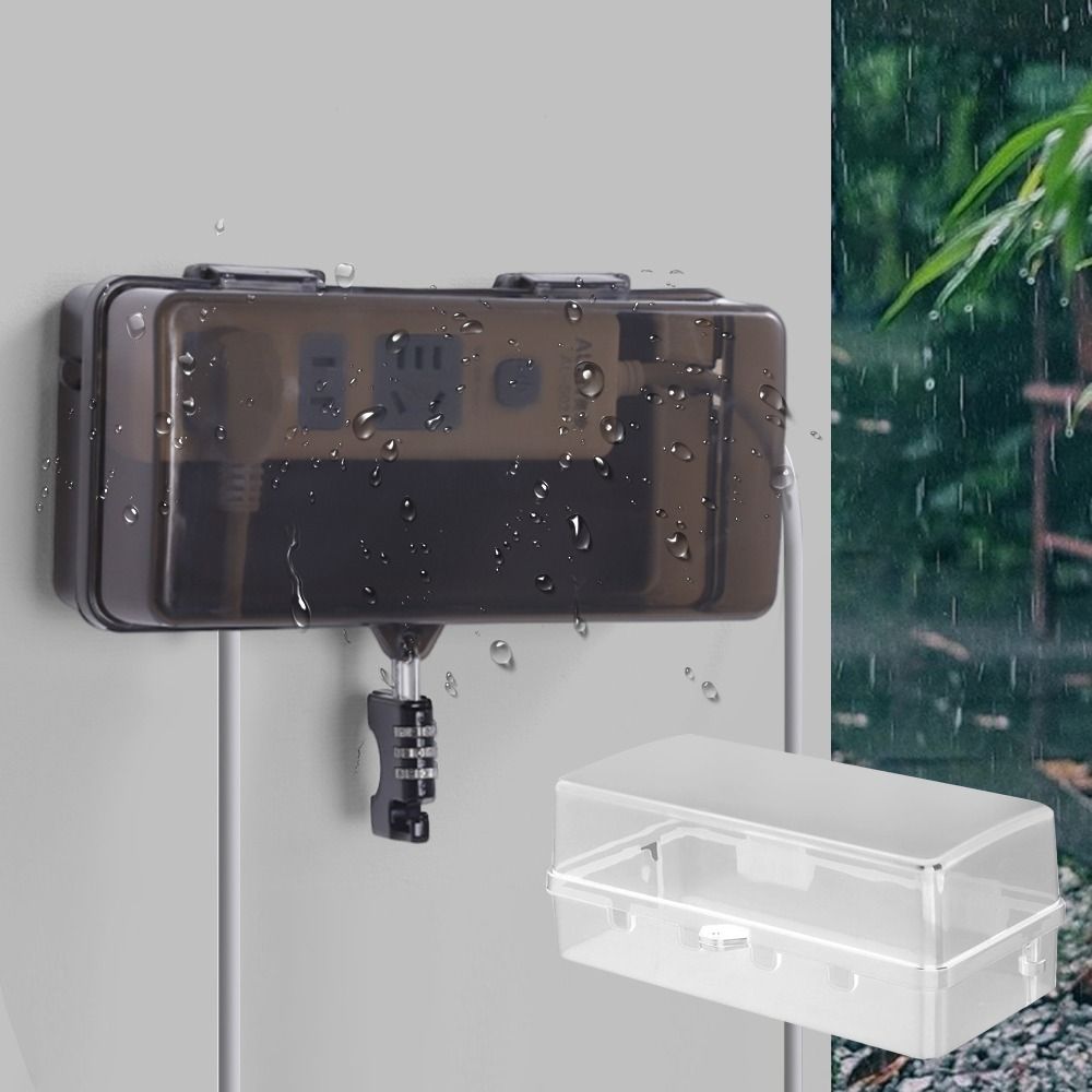 Durable Plastic Plug Box Anti- - Outdoor Power Extension recension och pris