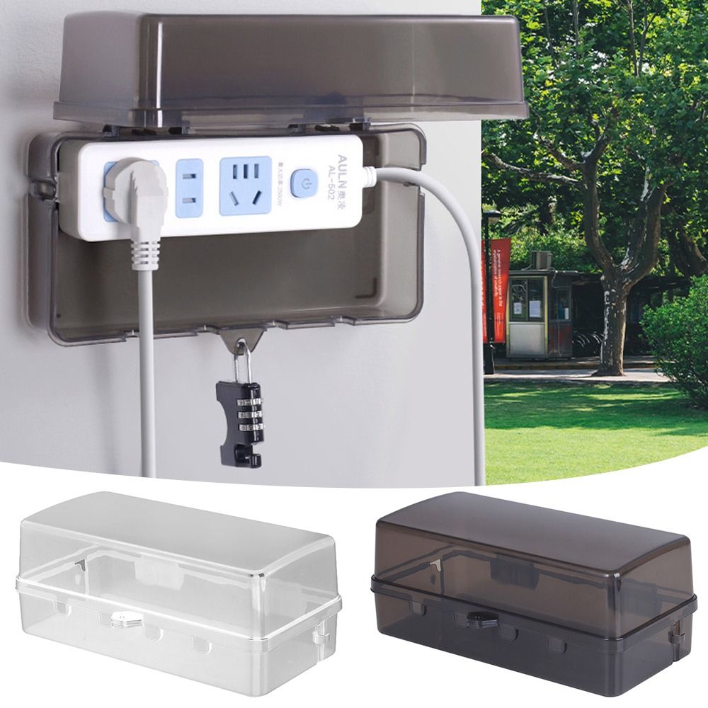 Durable Plastic Plug Box Anti- - Outdoor Power Extension recension och pris