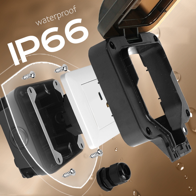 Avoir IP66 Wall Waterproof Soc - Outdoor Usb Power Strip recension och pris