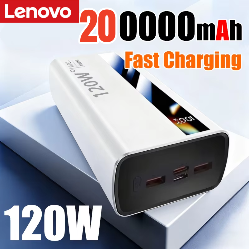 Lenovo 200000mAh 120W Fast Cha - Outdoor Power Adapter Usb C recension och pris