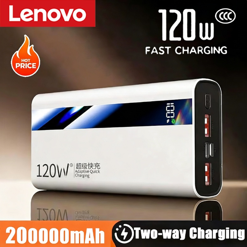 Lenovo 200000mAh 120W Fast Cha - Outdoor Power Adapter Usb C recension och pris