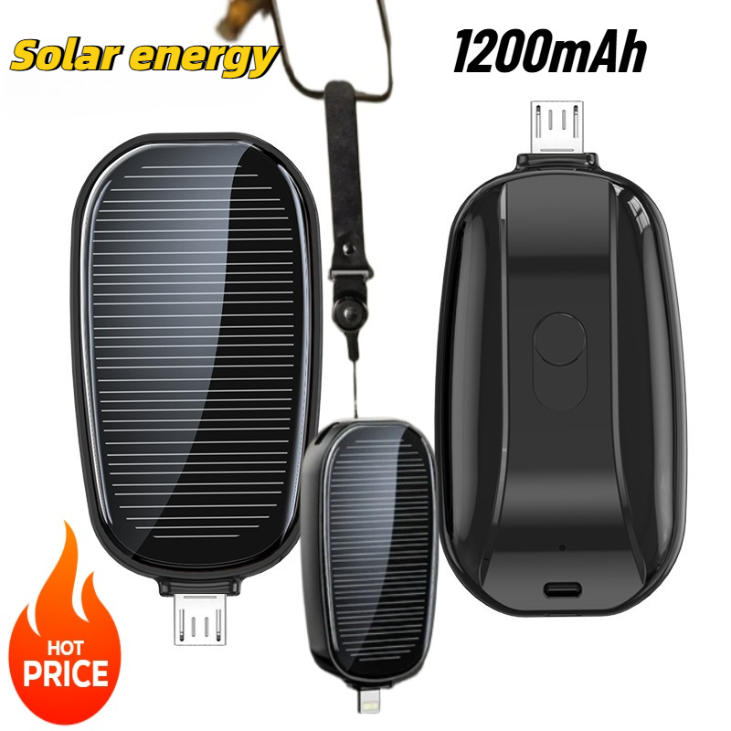 1200mAh Solar Mini Power Bank  - Xiaomi Outdoor Power Supply recension och pris