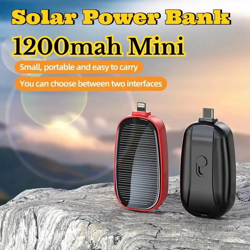 1200mAh Solar Mini Power Bank  - Xiaomi Outdoor Power Supply recension och pris