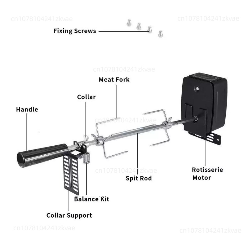 Battery-Powered Electric Rotis - Outdoor Power Grill recension och pris