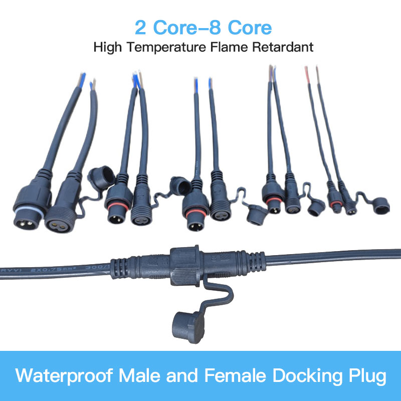 Male Female Extension Wire Con - Outdoor Power Extension recension och pris