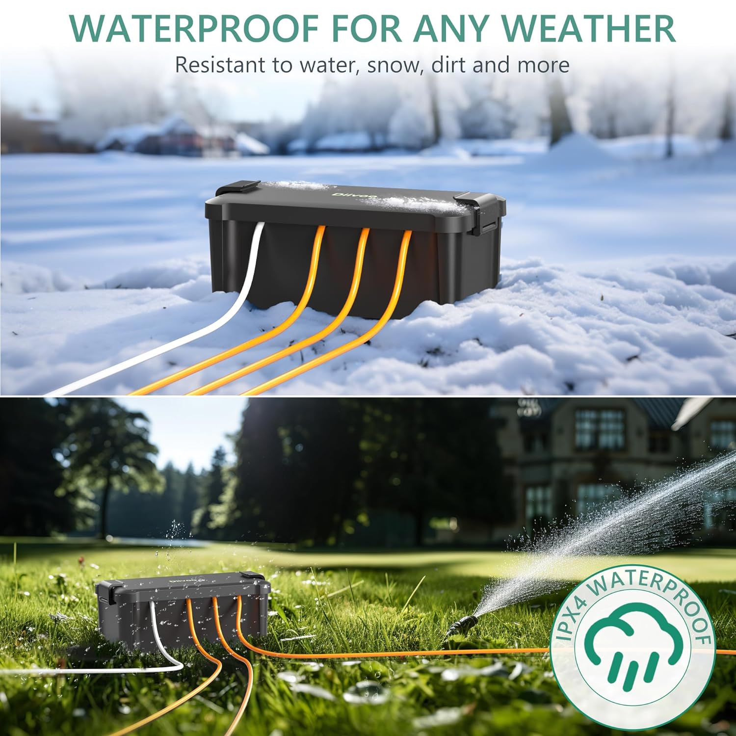Diivoo Outdoor Waterproof Elec - Outdoor Power Outlet Box recension och pris