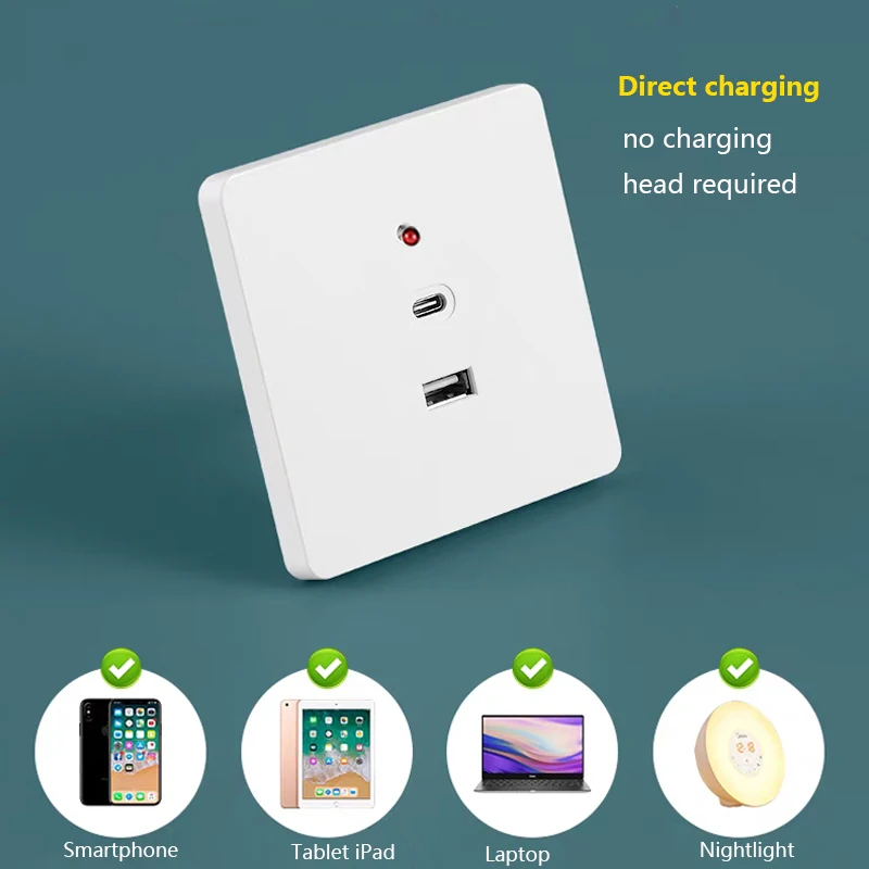Black Universal Wall USB C Soc - Outdoor Usb Power Strip recension och pris