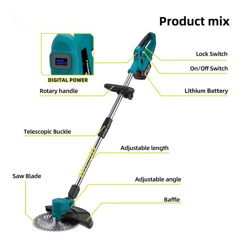 4000W Electric Lawn Mower for  - Lawn Mower Battery recension och pris