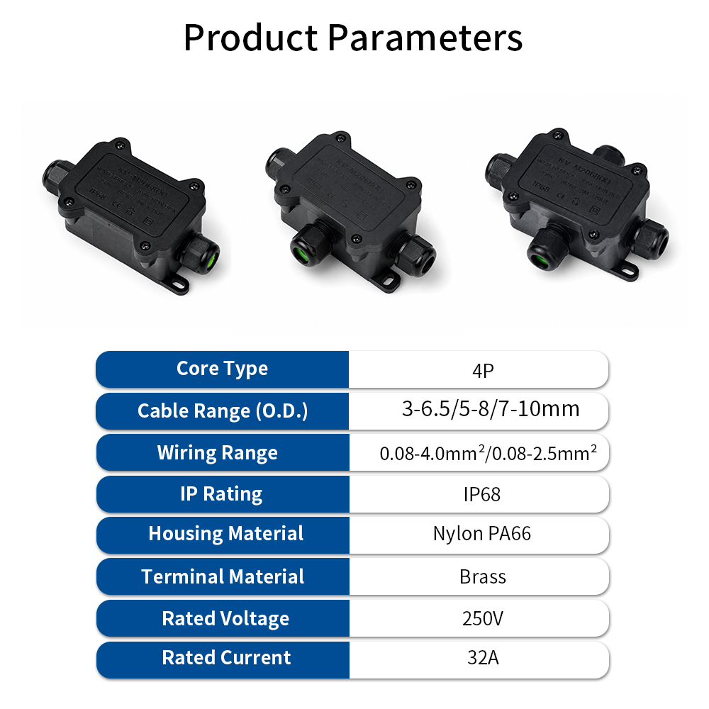 IP68 Waterproof Junction Box 2 - Outdoor Power Outlet Box recension och pris