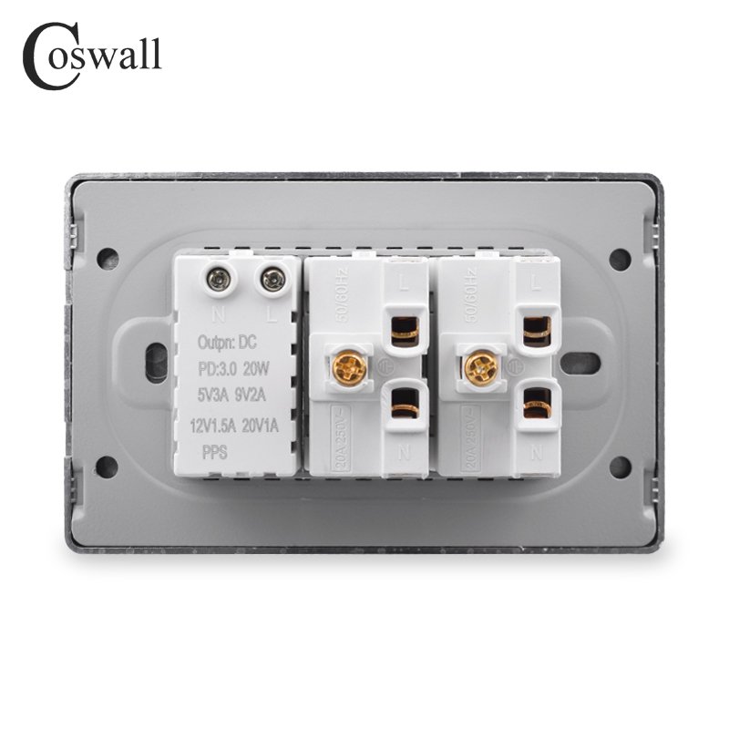 Coswall PC Brazil Standard 20A - Outdoor Usb Power Strip recension och pris