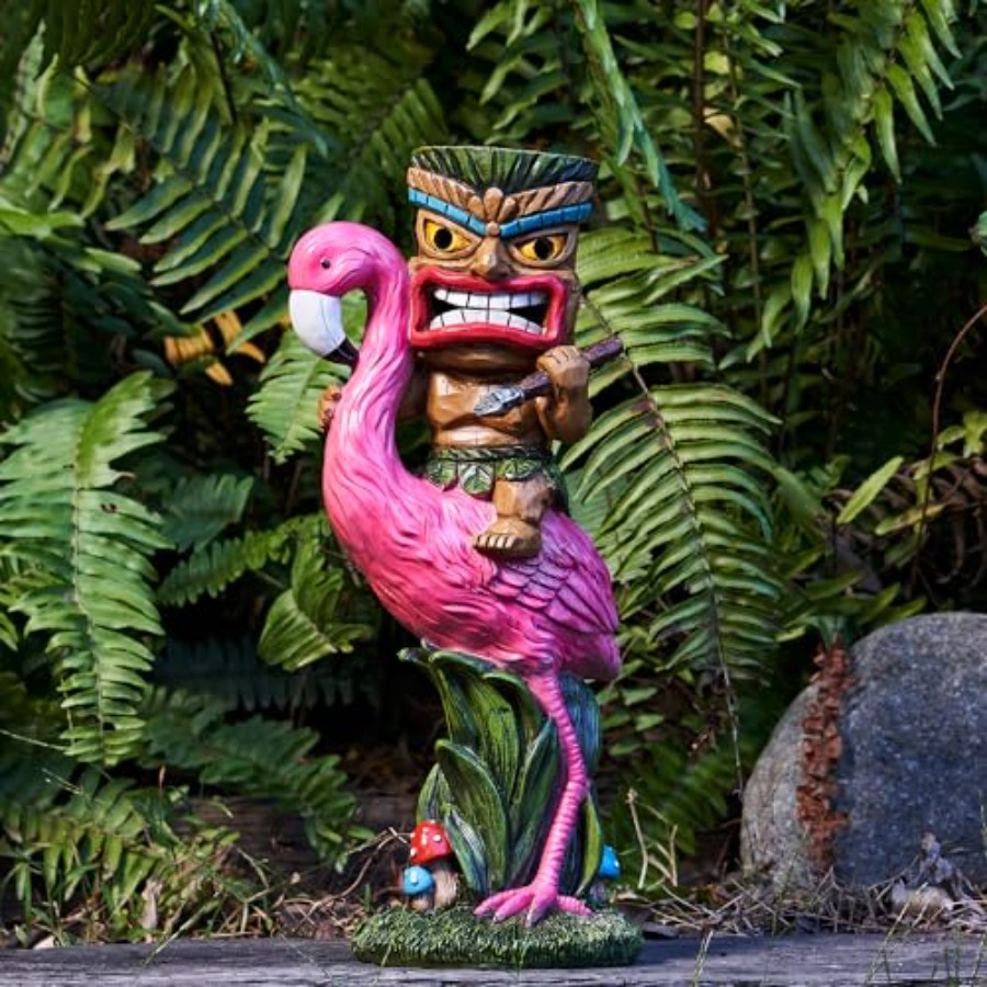 Solar Tiki Statue - Outdoor St - Outdoor Power Bar recension och pris