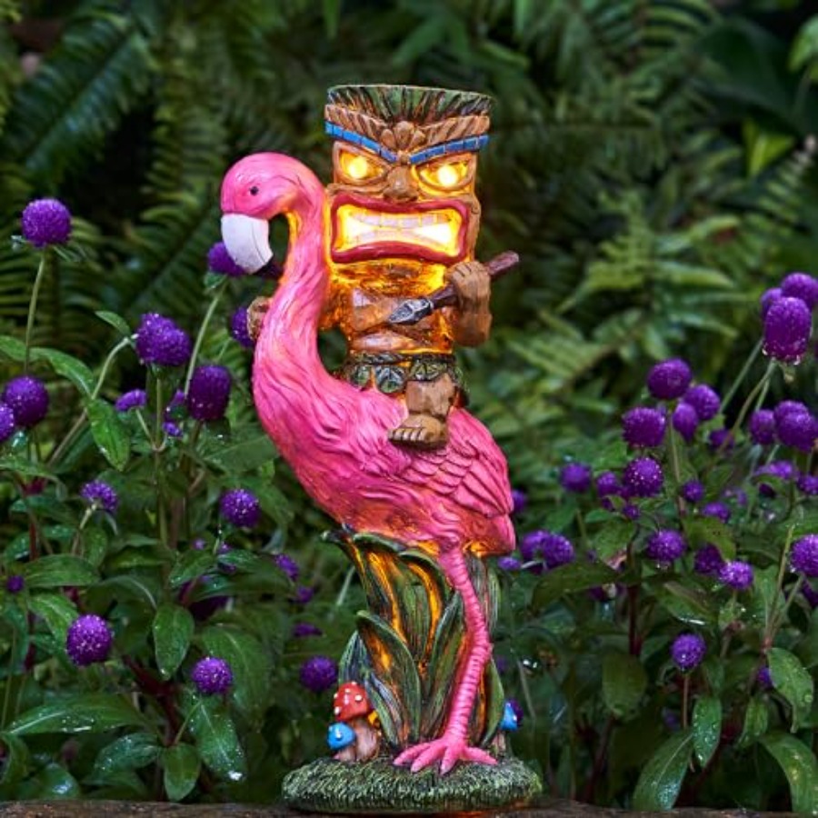 Solar Tiki Statue - Outdoor St - Outdoor Power Bar recension och pris