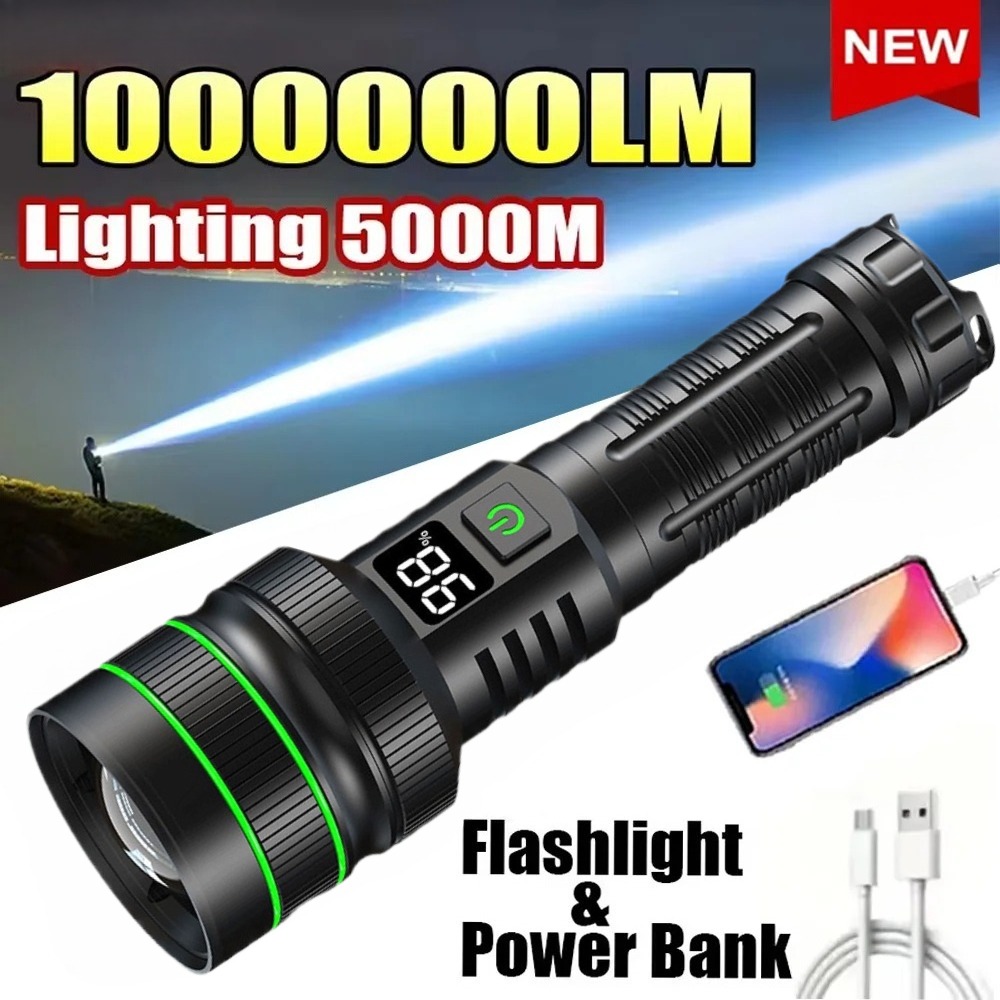 Powerful LED Flashlight Zoomab - Outdoor Power Inc recension och pris