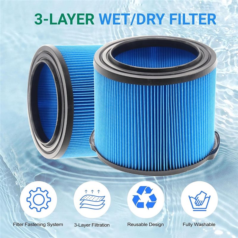 Replacement 3-Layer Wet/Dry Fi - Wet Dry Vacuum Shop recension och pris