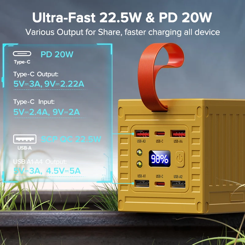 60000mAh Power Bank 22.5W PD Q - Xiaomi Outdoor Power Supply recension och pris