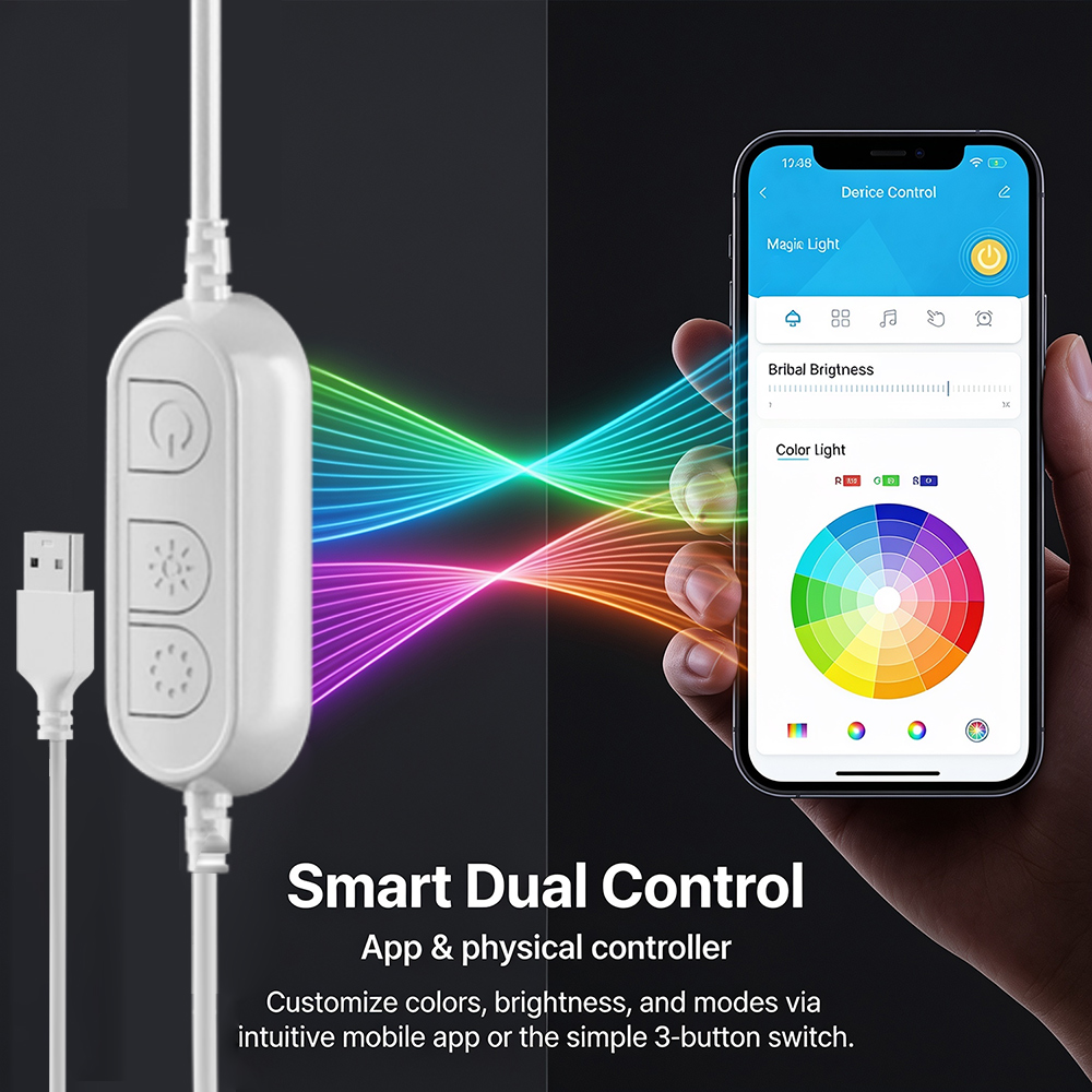 5M RGB Color Changing Neon Lig - Outdoor Usb Power Strip recension och pris