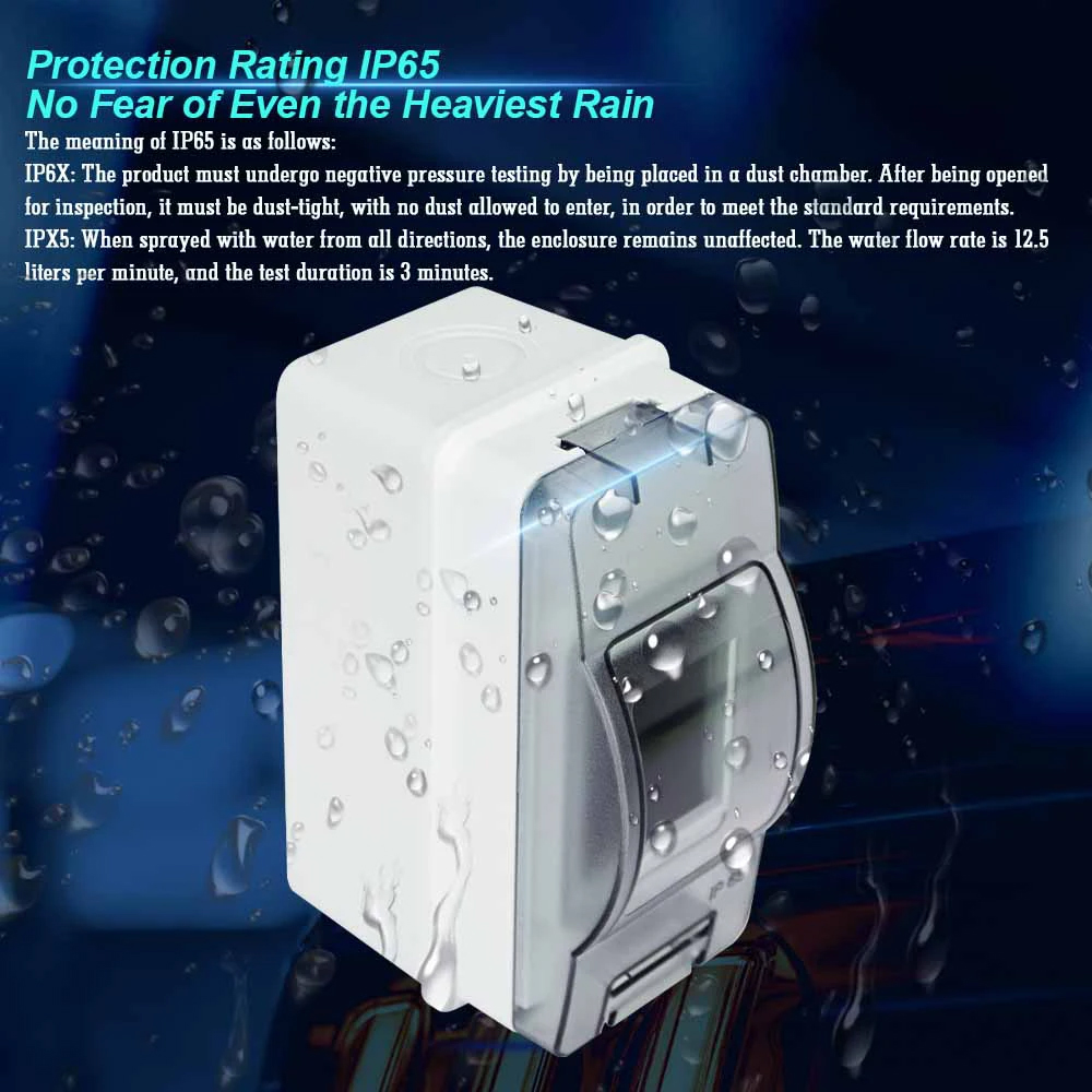 HT-2 IP65 Waterproof Distribut - Outdoor Power Outlet Box recension och pris