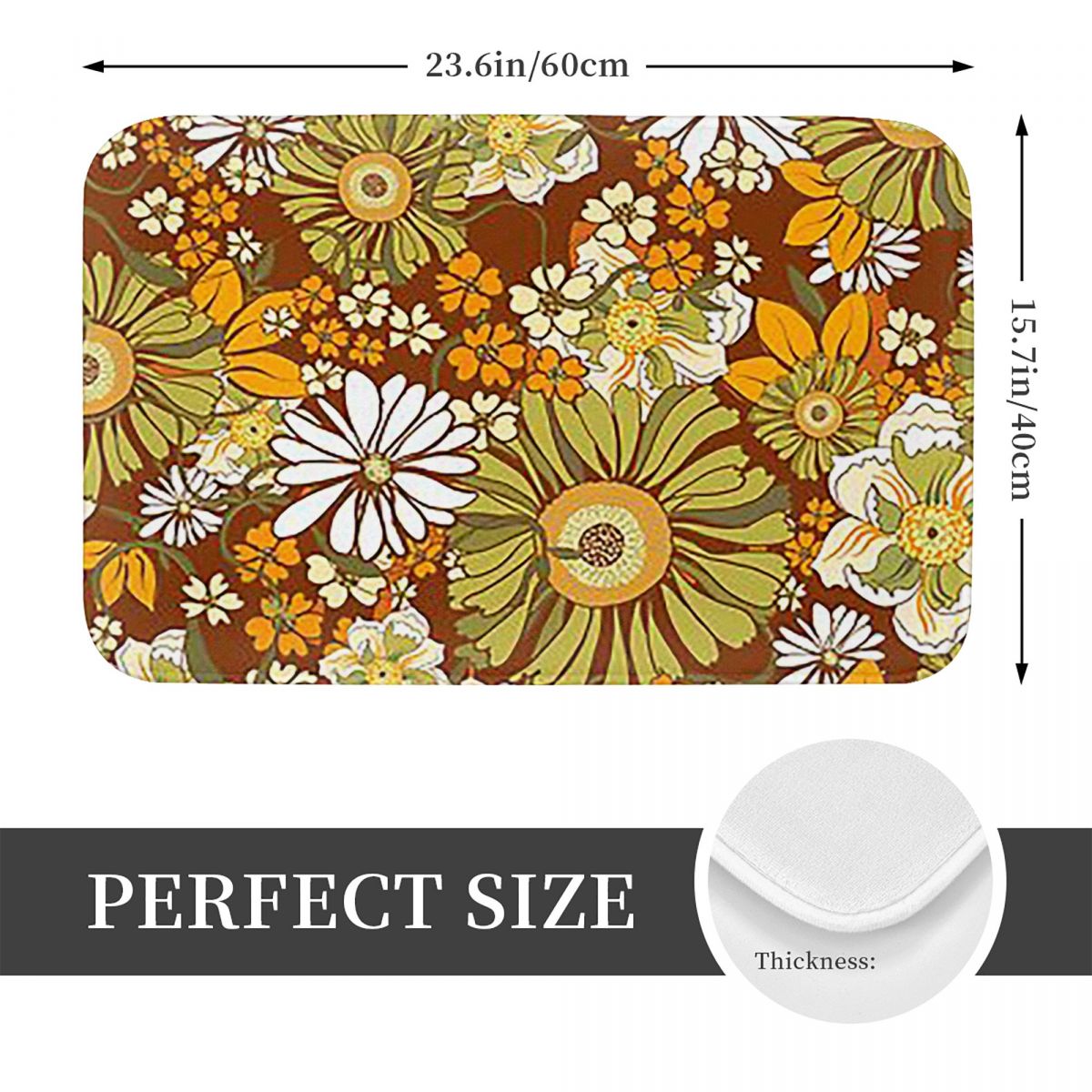 70s Flower Power Pattern Boho  - Outdoor Kitchen Power recension och pris